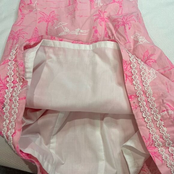Lilly Pulitzer Pink Cabana Seashell Trim Dress - Picture 5 of 8
